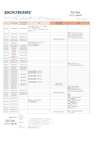 BOURNS社　NEXPERIA代替製品　一覧 【株式会社セイワのカタログ】