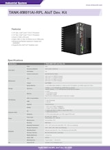 第14/13世代CPU ファンレスPC IEI TANK-XM811AI-RPL AIoT 開発者キット 製品カタログのカタログ