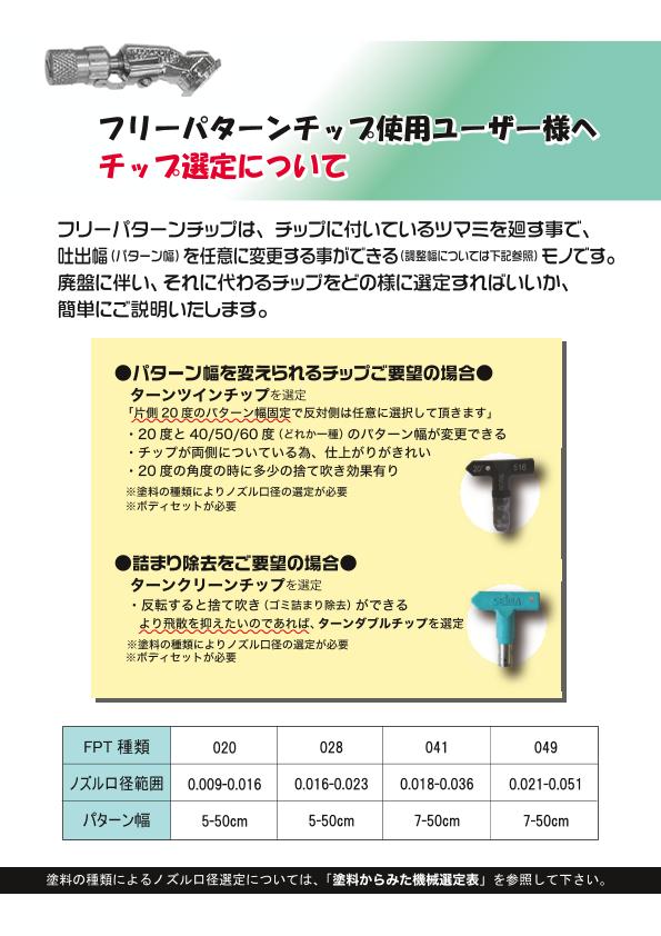 精和産業 エアレス フリーパターンチップ028 1つ041 2つ - メルカリ