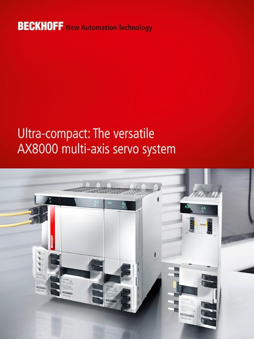 Ultra-compact:The versatile AX8000 multi-axis servo system (ベッコフオートメーション株式会社) のカタログ