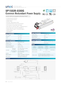 UMEC ACDC 150W Hot-swappable Redundant Power_UP1502R-03XXG 【イーグローバレッジ株式会社のカタログ】