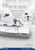 STUDER S30 汎用複合円筒研削盤｜高精度・簡単操作・少量生産向けカタログ-Fritz Studer AGのカタログ