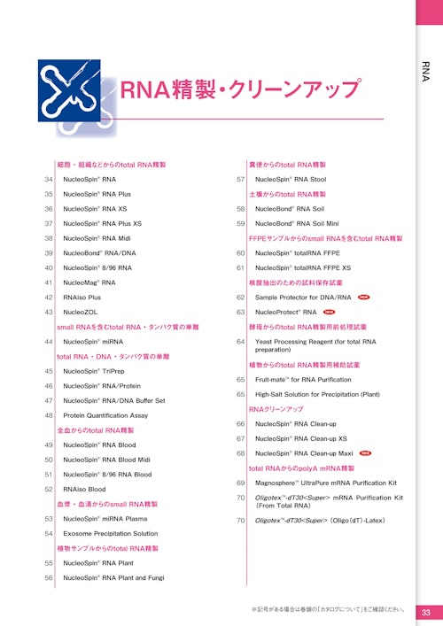 Rna精製 クリーンアップ タカラバイオ株式会社 のカタログ無料ダウンロード メトリー