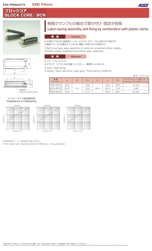 ブロックコア　BCN (北川工業株式会社) のカタログ