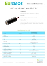 Egismos Japan CO.,LTD.の赤外LEDのカタログ