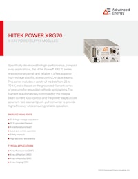 HITEK POWER XRG70 X-RAY POWER SUPPLY MODULES 【Advanced Energy Industries, Inc.のカタログ】