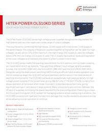 HITEK POWER OLS10KD SERIES 【Advanced Energy Industries, Inc.のカタログ】