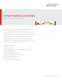 HITEK POWER OL1K SERIES 【Advanced Energy Industries, Inc.のカタログ】