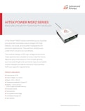 HITEK POWER MSRZ SERIES-Advanced Energy Industries, Inc.のカタログ