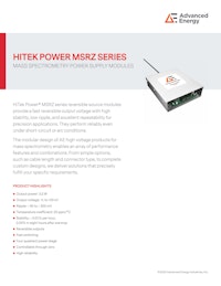 HITEK POWER MSRZ SERIES 【Advanced Energy Industries, Inc.のカタログ】