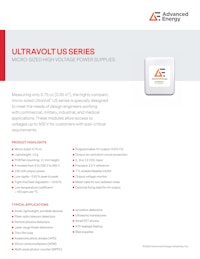 ULTRAVOLT US SERIES 【Advanced Energy Industries, Inc.のカタログ】