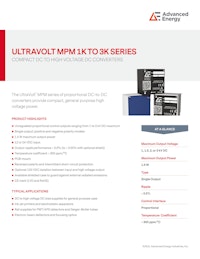 ULTRAVOLT MPM 1K TO 3K SERIES 【Advanced Energy Industries, Inc.のカタログ】