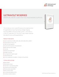 ULTRAVOLT M SERIES 【Advanced Energy Industries, Inc.のカタログ】