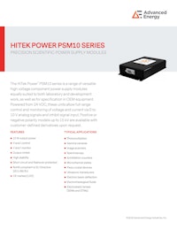 HITEK POWER PSM10 SERIES 【Advanced Energy Industries, Inc.のカタログ】