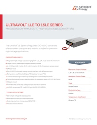 ULTRAVOLT 1LE TO 15LE SERIES 【Advanced Energy Industries, Inc.のカタログ】