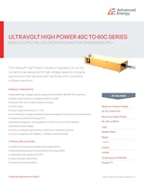 Advanced Energy Industries, Inc.の高電圧発生装置のカタログ