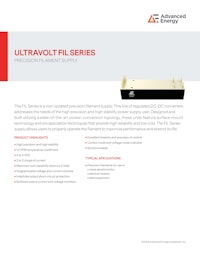 ULTRAVOLT FIL SERIES 【Advanced Energy Industries, Inc.のカタログ】