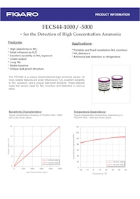 FECS44-1000/-5000　for the Detection of High Concentration Ammonia 【フィガロ技研株式会社のカタログ】