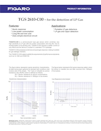 TGS2610-C00　for the detection of LP Gas 【フィガロ技研株式会社のカタログ】