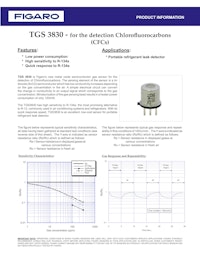 TGS3830　for the detection Chlorofluorocarbons 【フィガロ技研株式会社のカタログ】