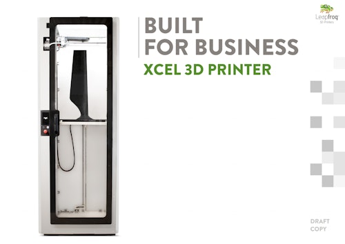 BUILT FORUSINESS XCEL 3D PRINTER (Leapfrog 3D Printers) のカタログ