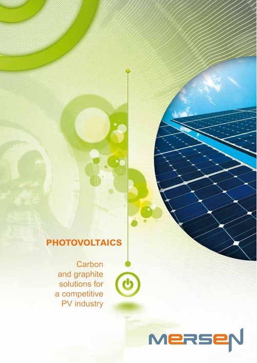 PHOTOBOLTAICS CARBON AND GRAPHITE SOLUTIONS FOR A COMPETITIVE PV INDUSTRY (株式会社長嶋製作所) のカタログ