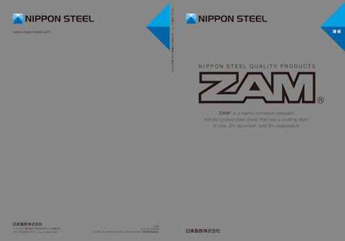 NIPPON STEEL QUALITY PRODUCTS ZAM  (日本製鉄株式会社) のカタログ