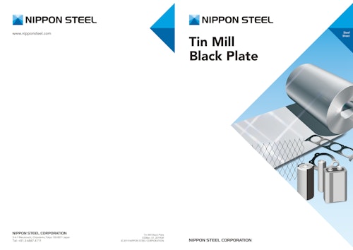 Tin Mill Black Plate (日本製鉄株式会社) のカタログ