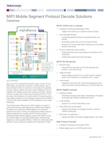 MIPI Mobile Segment Protocol Decode Solutionsのカタログ