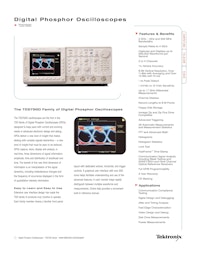 Digital Phosphor Oscilloscopes 【テクトロニクスのカタログ】