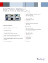 Digital Phosphor Oscilloscope　TDS5034B • TDS5054B • TDS5104B Data Sheetのカタログ