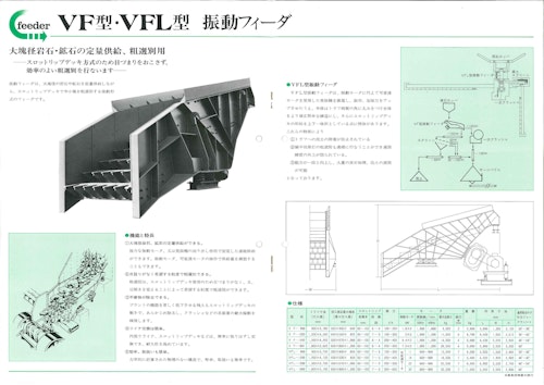 VF型・VFL型　振動フィーダ (株式会社氣工社) のカタログ