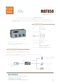 ステップアッテネータ MAT850 【マイクロニクス株式会社のカタログ】