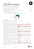 LEA-F9T module　u-blox F9 high accuracy timing module-u-blox Japanのカタログ