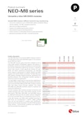 NEO-M8 series　Versatile u-blox M8 GNSS modules-u-blox Japanのカタログ