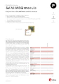 SAM-M8Q module　Easy-to-use u-blox M8 GNSS antenna module-u-blox Japanのカタログ