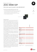 ZOE-M8B SiP　Ultra small, super low power u-blox M8 GNSS SiP-u-blox Japanのカタログ