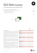 NEO-M9N module　u-blox M9 standard precision GNSS module-u-blox Japanのカタログ