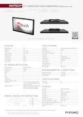 27インチ 産業用IP65タッチパネルモニター faytech FT27TMCAPOB-サンテックス株式会社のカタログ