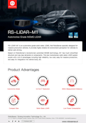 RS-LiDAR-M1 Brochure-Suteng Innovation Technology Co., LTDのカタログ