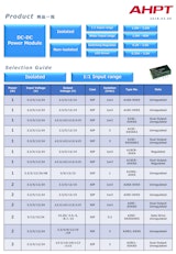 AHPT アドバンスド ハイパワー テック　DC-DC/AC-DCコンバータのカタログ