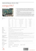 Pico-ITX: conga-PA7-congatec Japan K.K.のカタログ