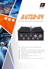 Jetson Orin AGX 搭載 3G-SDI入出力 軍事用BOX型PC 7STARLAKE AV710-X4のカタログ