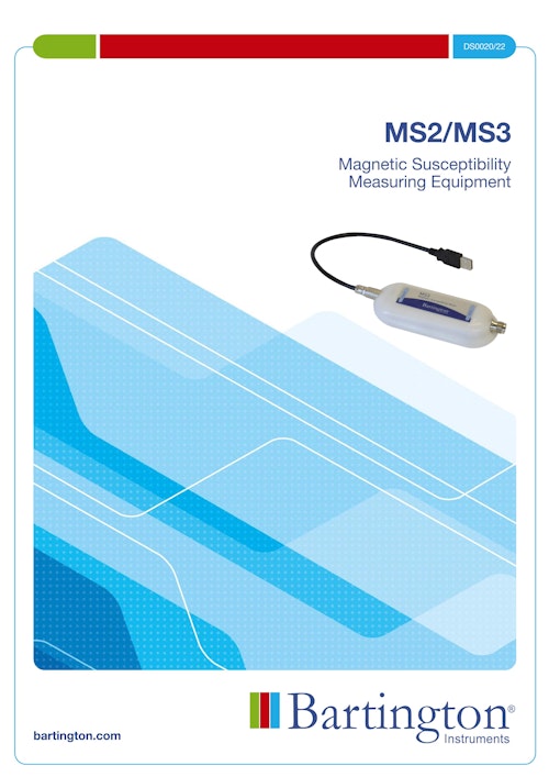Magnetic Susceptibility Measuring Equipment MS2/MS3 (国際電子工業株式会社) のカタログ
