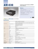 NVIDIA Jetson 小型AIコンピュータ AIR-030-Advantechのカタログ