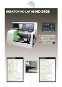 SAKAI Machine Tool DESKTOP NC-LATHE NC-310S-有限会社サカイマシンツールのカタログ