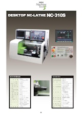 SAKAI Machine Tool DESKTOP NC-LATHE NC-310Sのカタログ