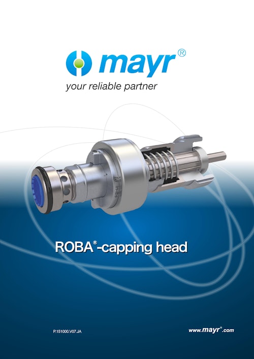 ROBA-capping head (Mayr Japan 合同会社) のカタログ