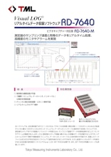 Visual LOG リアルタイムデータ収録ソフト ウェア　RD-7640のカタログ