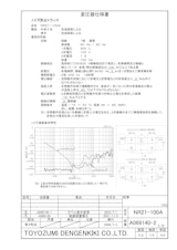 ノイズ防止トランス　NR21-100Aのカタログ